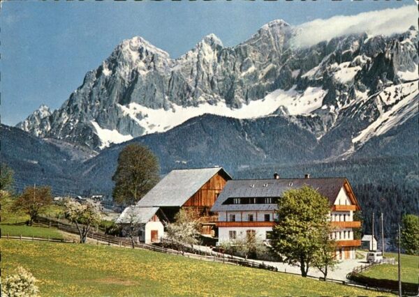 Schladming Obersteiermark Gasthof Schwaiger mit Dachstein am Rohr