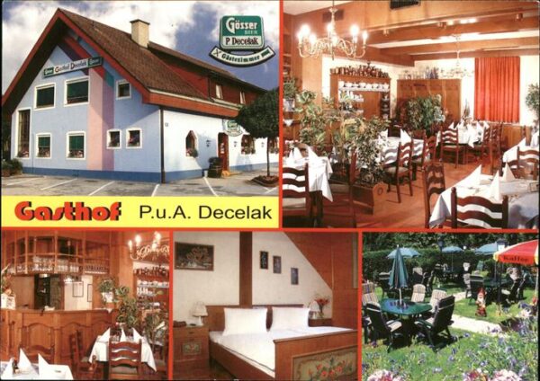 Baernbach Steiermark Gasthof Decelak Restaurant Garten
