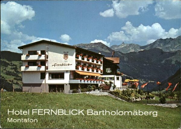 Bartholomaeberg Vorarlberg Berghotel Fernblick Montafon