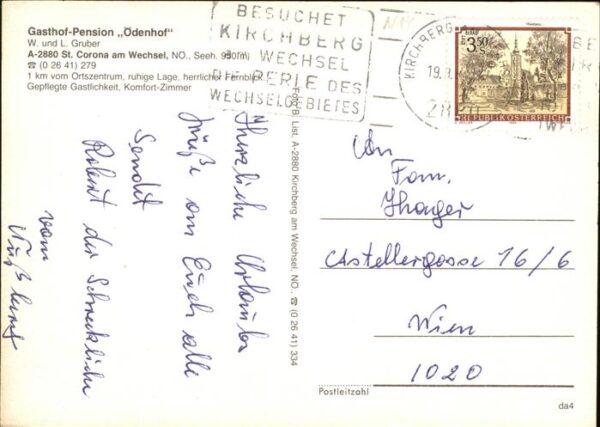 St Corona Wechsel Gasthof Pension Ödenhof Terrasse – Bild 2