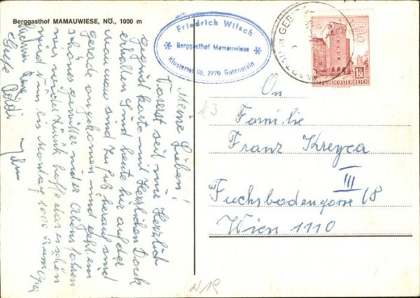 Gutenstein Niederoesterreich Berggasthof Mamauwiese – Bild 2
