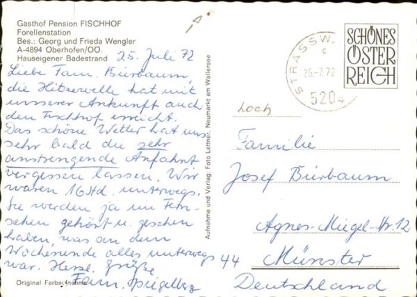 Oberhofen Irrsee Gasthof Pension Fischhof Badestrand Sch – Bild 2