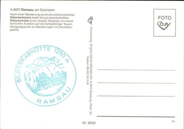Ramsau Dachstein Steiermark Silberkarklamm Schlucht Silberkarhütte – Bild 2