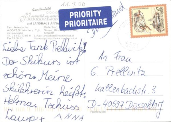 St Martin Tennengebirge Familienhotel Martinerhof Landhaus Anna – Bild 2