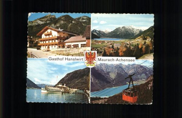 Maurach Tirol Gasthof Hanslwirt Fährschiff Kabinenbah