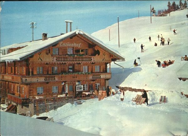 Zell Ziller Tirol Alpengasthof Enzianhof Wintersportplatz