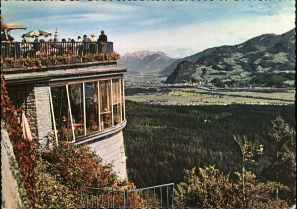 Wiesing Tirol Kanzelkehre mit Blick ins Inntal Wilder