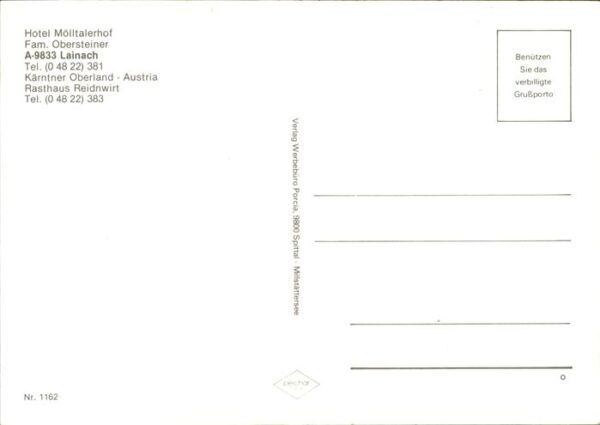 Lainach Kaernten Hotel Mölltalerhof Panorama Wappen – Bild 2
