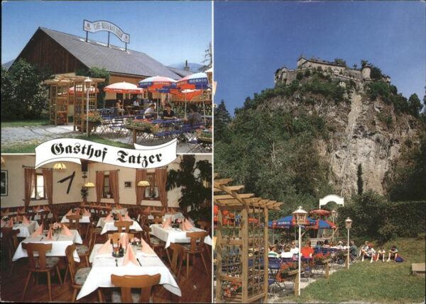 Launsdorf Kaernten Gasthof Tatzer Terrasse Burg Hochosterw