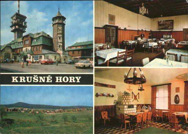 Krusne Hory Horsky hotel Klinovec Pohled na Bozi Da