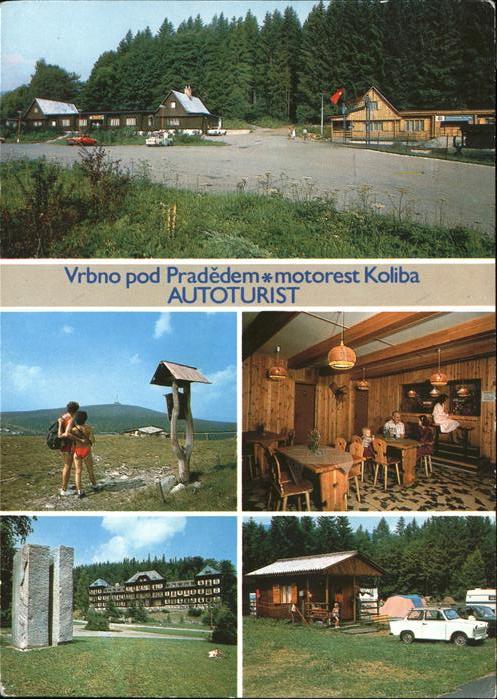 Vrbno pod Pradedem Motorest Koliba Rasthaus Wegekreuz