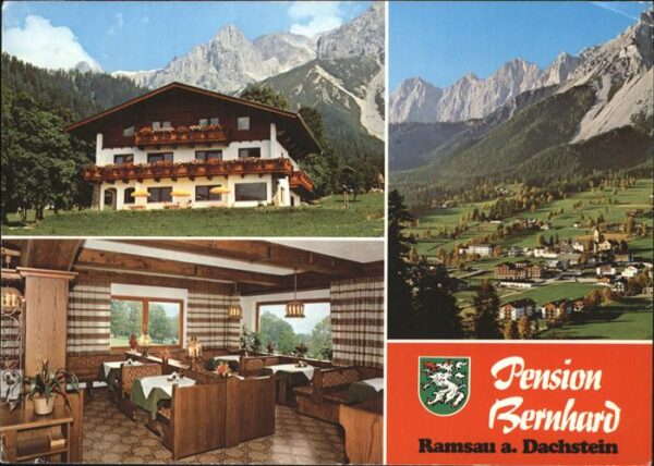 Ramsau Dachstein Steiermark Pension Bernhard Alpenpanorama Wappen