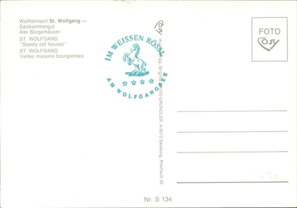 St Wolfgang Wolfgangsee Alte Bürgerhäuser – Bild 2
