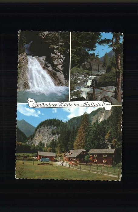 Gmuend Kaernten Gmündner Hütte im Maltatal Wasserfall B
