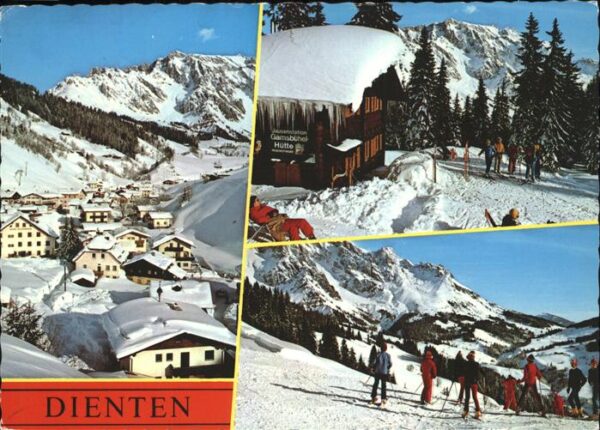 Dienten Hochkoenig Wintersportplatz Skihütte Skiabfahrt