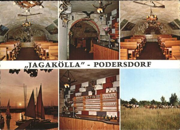 Podersdorf See Burgenland Heurigenschenke Jagakölla Reiten Abends