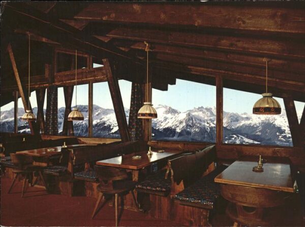 Schruns Vorarlberg Hochjochbahn Kapellrestaurant Blick auf