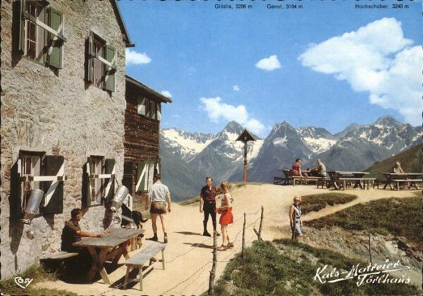 Kals Grossglockner Matreier Törl Haus gegen Schobergruppe