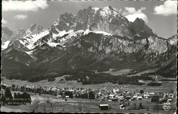 St Johann Tirol Mit Wildem Kaiser