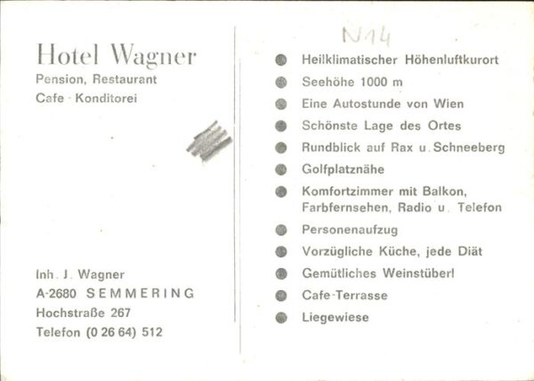 Semmering Niederoesterreich Hotel Wagner – Bild 2