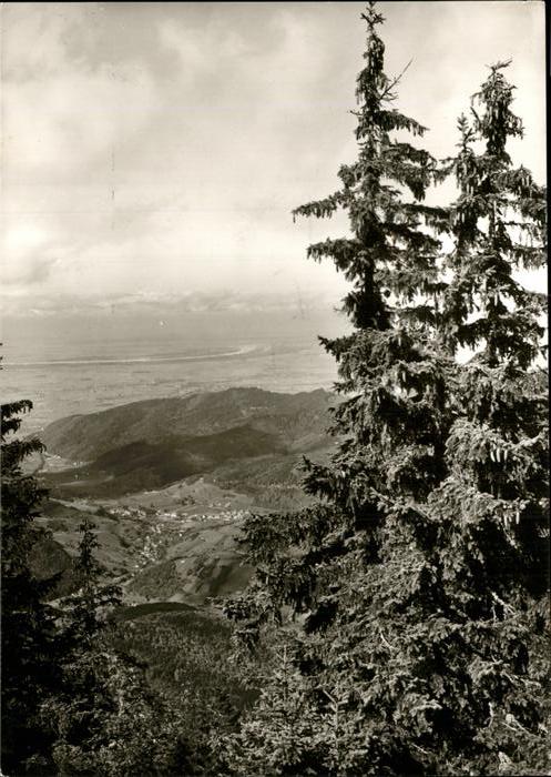 Belchen Mit Blick auf Schönau