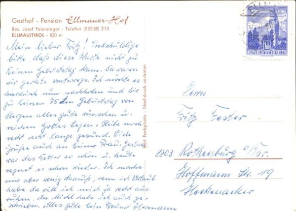 Ellmau Tirol Gasthof Ellmauer-Hof – Bild 2