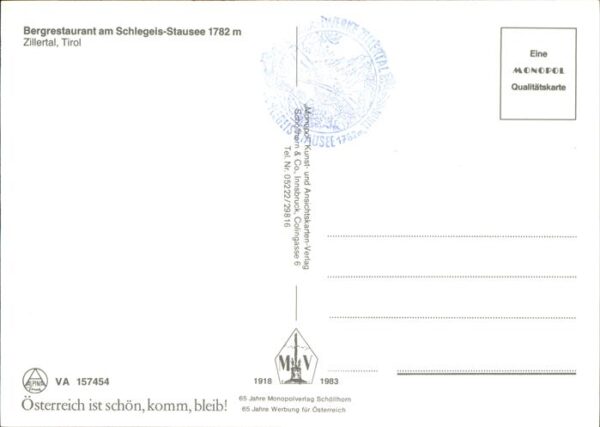 Zillertal Tirol Bergrestaurant am Schlegels-Stausee – Bild 2