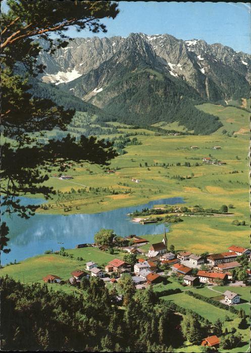 Walchsee Tirol Mit Blick auf Kaisergebirg