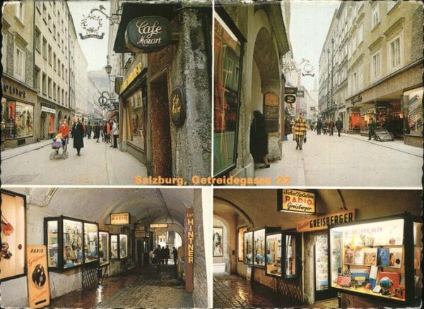 Salzburg Oesterreich Getreidegasse