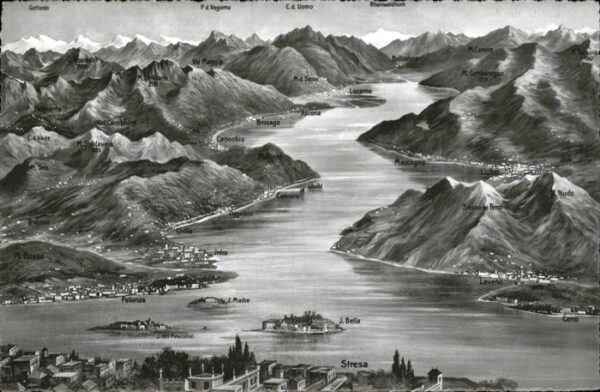 Lago Maggiore Panoramakarte