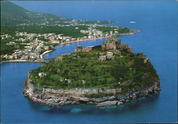 Ischia Ansicht und Aragonisches Schloss Fliege