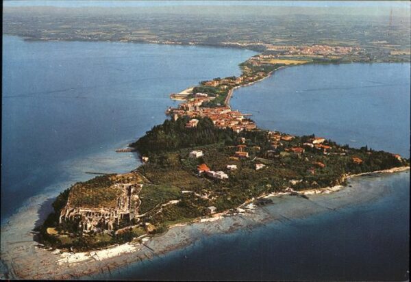Sirmione Lago di Garda Fliegeraufnahme