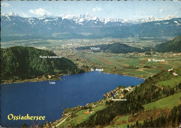Ossiachersee mit Julische und Karnische Alpen