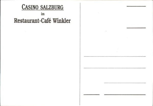 Salzburg Oesterreich Casino Restaurant Cafe Winkler Details – Bild 2