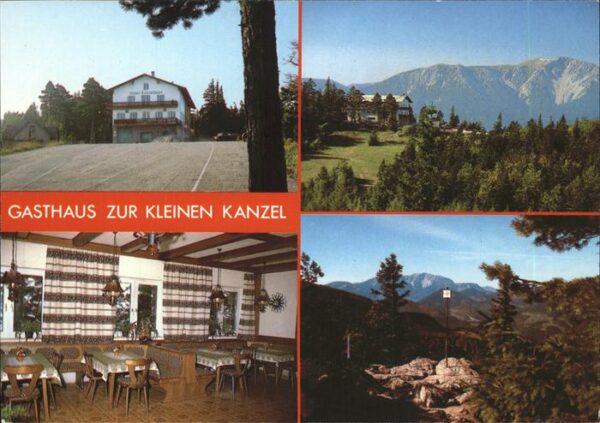 Hohe Wand Gasthaus zur kleinen Kanzel Teilansicht