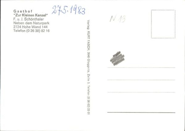Hohe Wand Gasthaus zur kleinen Kanzel Teilansicht – Bild 2