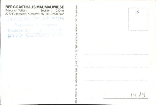 Gutenstein Niederoesterreich Berggasthaus Maumauwiese – Bild 2