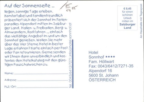 St Johann Pongau Salzburg Hotel Sonnhof – Bild 2
