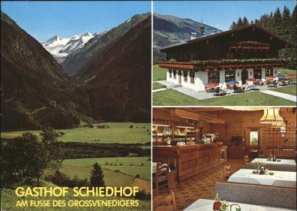 Neukirchen Grossvenediger Panorama mit Gasthof Schiedhof