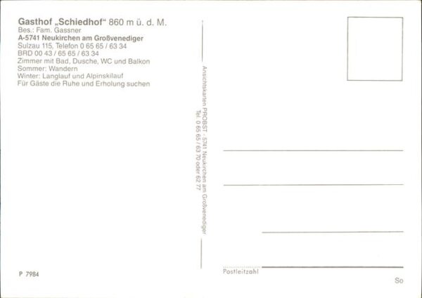 Neukirchen Grossvenediger Panorama mit Gasthof Schiedhof – Bild 2