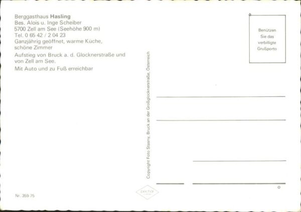 Zell See Berggasthaus Hasling – Bild 2