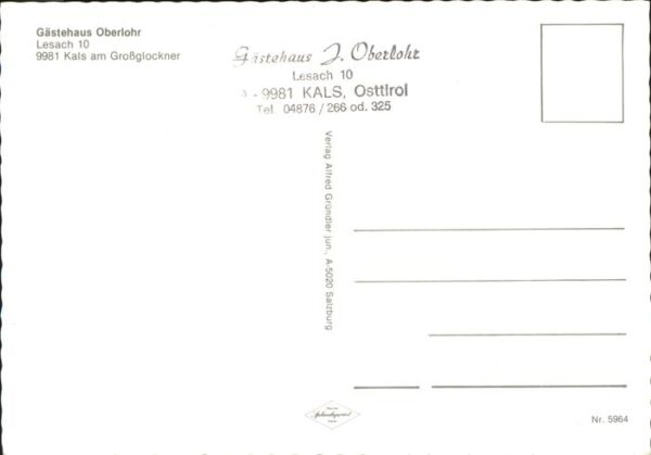 Kals Grossglockner Gästehaus Oberlohr – Bild 2