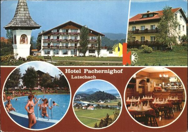 Latschach Velden Hotel Pachernighof Schwimmbad Teilansic