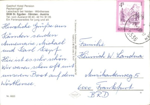 Latschach Velden Hotel Pachernighof Schwimmbad Teilansic – Bild 2