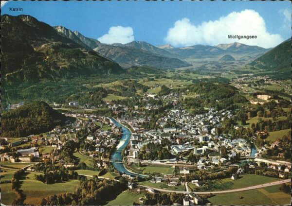 Bad Ischl Salzkammergut Fliegeraufnahme