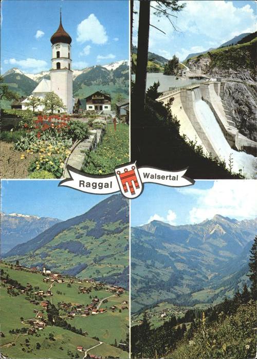 Raggal Panorama mit Kirche und Staumauer