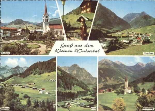 Kleinwalsertal Panorama von Riezlern Hirschegg Bödmen