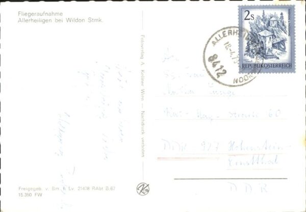 Allerheiligen Wildon Fliegeraufnahme – Bild 2