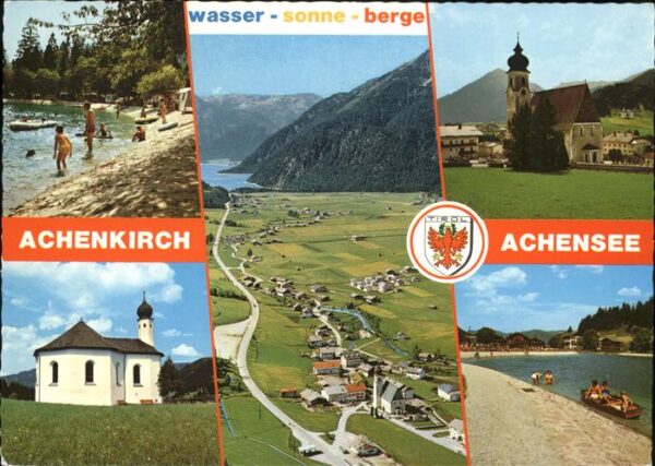 Achenkirch am Achensee Fliegeraufnahme Kapelle Str