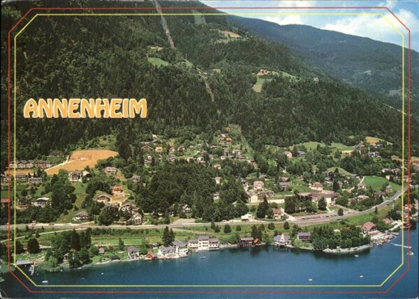 Annenheim Ossiacher See mit Kanzelbahn auf die Gerlitzen